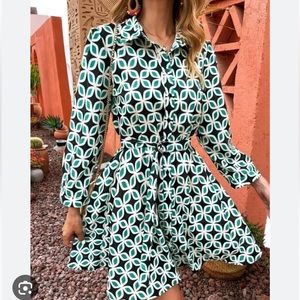 Zara Retro Mini Dress